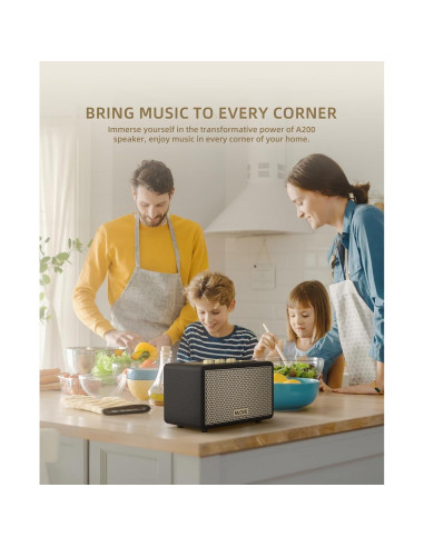 Altavoz Bluetooth Retro MLOVE A200 45W con USB y Aux
