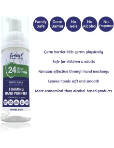 Desinfectante de Manos Espumoso Everest 24 Horas Sin Fragancia 2