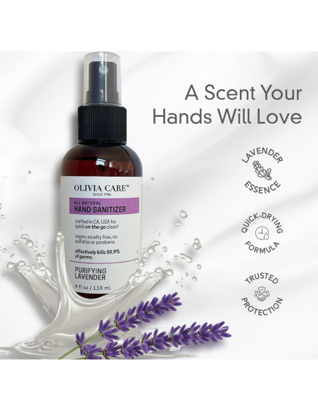 Desinfectante de Manos Olivia Care 118 ML con Aceites Esenciales