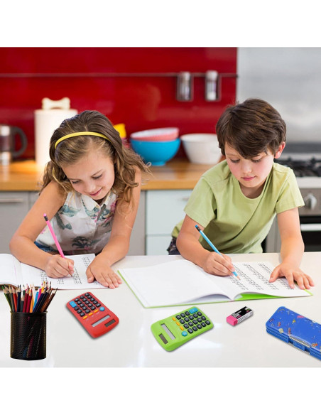 Calculadora de bolsillo Erinnmy 12 piezas multicolor 8 dígitos