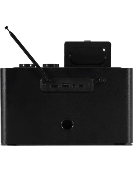 Reloj Despertador Bluetooth Fuse Zide | Radio FM | Negro