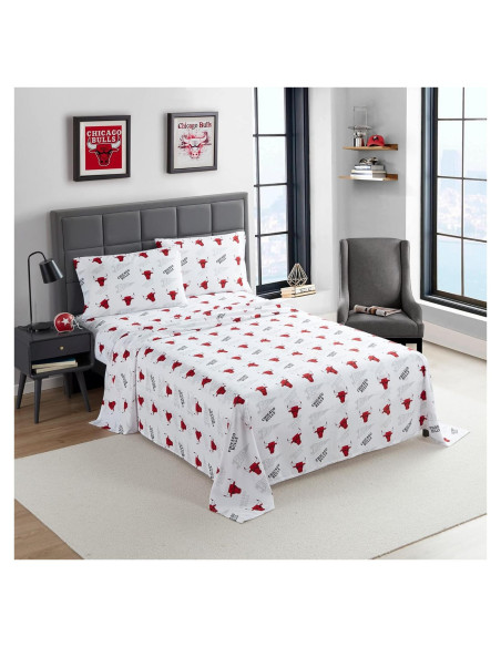 Sábanas Individual NORTHWEST Chicago Bulls Microfibra Suave