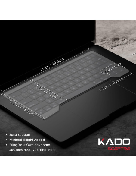 Elevador de Teclado Kado Acrílico Esmerilado 3mm para MacBook