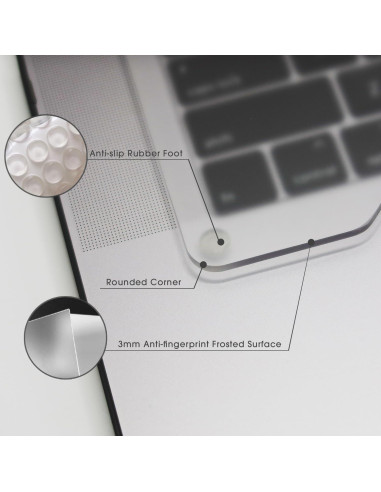 Elevador de Teclado Kado Acrílico Esmerilado 3mm para MacBook