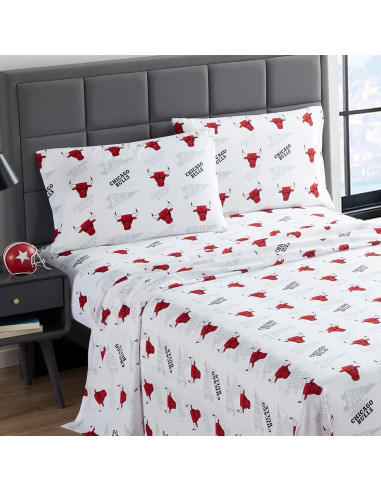 Sábanas Individual NORTHWEST Chicago Bulls Microfibra Suave