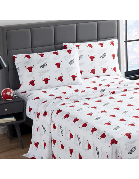 Sábanas Individual NORTHWEST Chicago Bulls Microfibra Suave