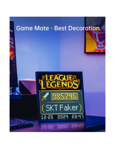 Divoom Pixoo-64 Marco Digital LED 64x64 WiFi Negro