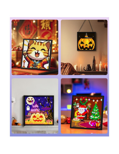 Divoom Pixoo-64 Marco Digital LED 64x64 WiFi Negro