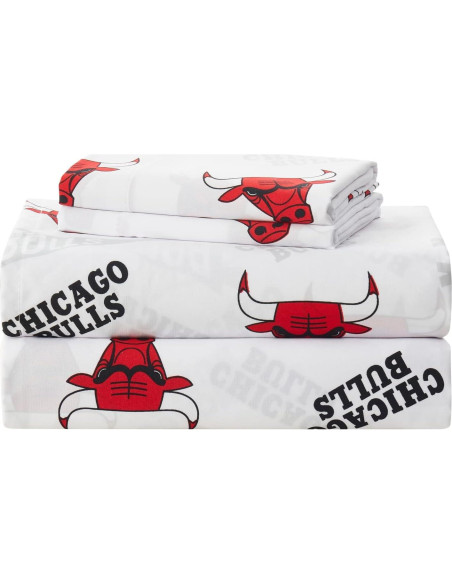 Sábanas Individual NORTHWEST Chicago Bulls Microfibra Suave