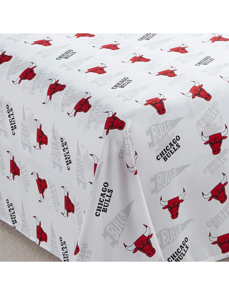 Sábanas Individual NORTHWEST Chicago Bulls Microfibra Suave