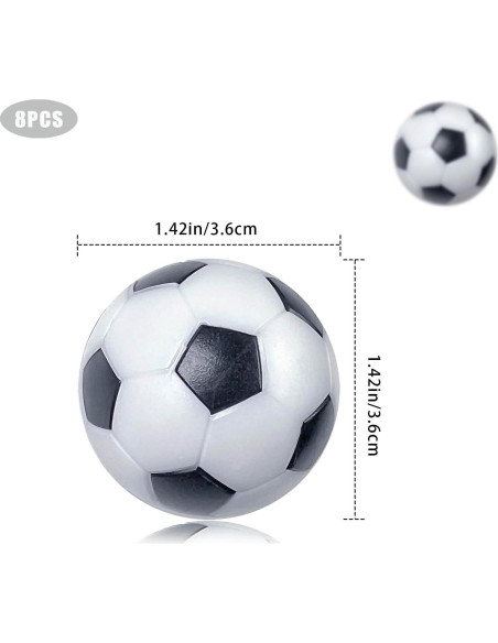 Tenalleys 8 Pelotas de Futbolín 36mm Accesorios Juego