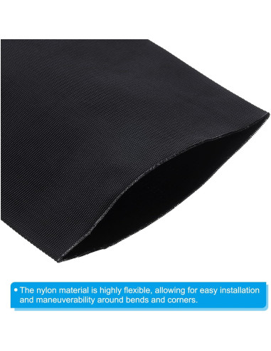 Manga Protectora de Manguera Nylon PATIKIL 200mm x 1m Negra