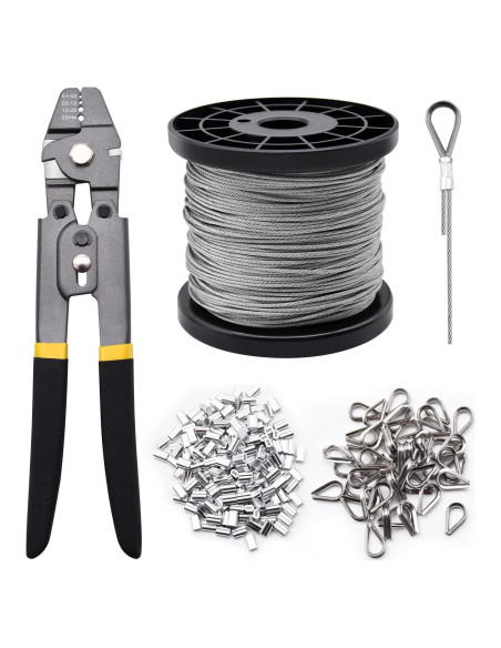 Kit de herramientas para engastar cables de acero FGBNM 100m