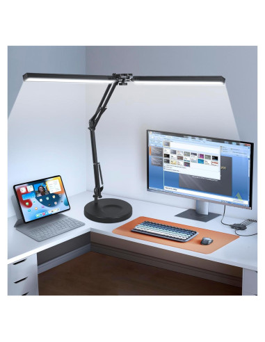 Lámpara de Escritorio LED MOLOOR 24W Doble Cabeza 99cm