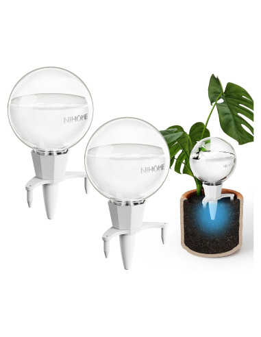 NiHome 2PCS Esferas de Riego Automático de Arcilla 0.5L