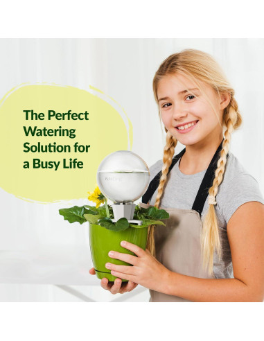 NiHome 2PCS Esferas de Riego Automático de Arcilla 0.5L