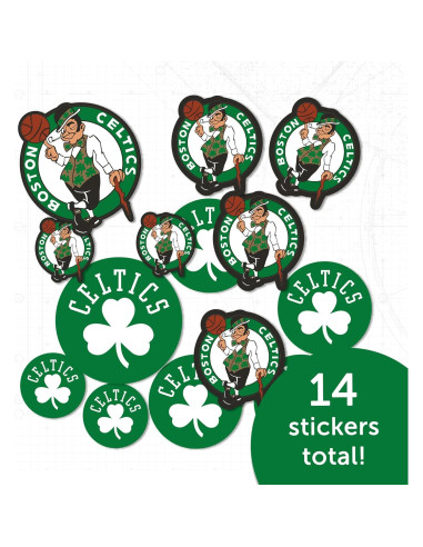 Calcomanías NBA Boston Celtics Desert Cactus Vinilo 27.94x21.59cm