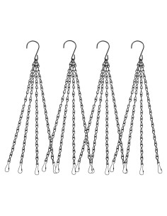 Cadena Colgante EMPHY 61 cm con 4 Ganchos para Macetas