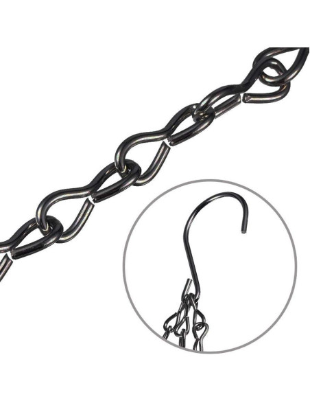 Cadena Colgante EMPHY 61 cm con 4 Ganchos para Macetas