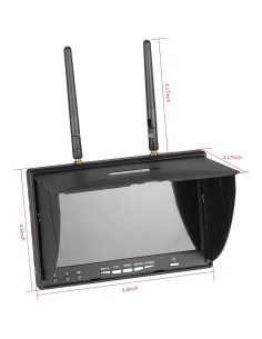 Monitor Portátil FPV Speedy Bee 7" LCD 800x480 con DVR 2