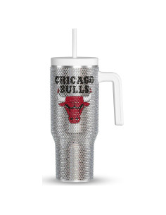 Taza Aislada Hydrapeak 1L Chicago Bulls con Rhinestones