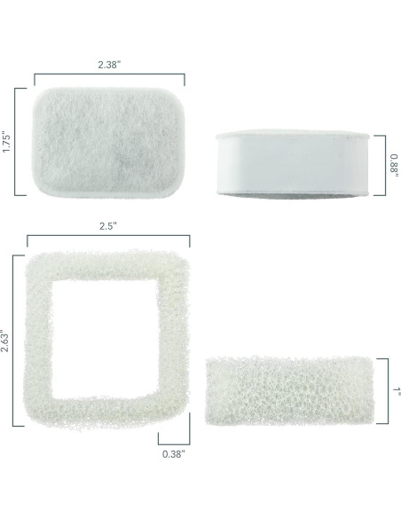 Filtros de Agua PET STANDARD para Fuente iPettie Tritone - 12 Piezas