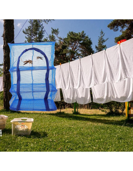 Red de Secado de Alimentos Plegable 4 Capas BESPORTBLE 66x35cm