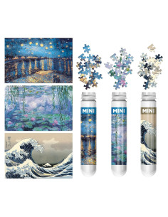 Mini Rompecabezas 150 Piezas LOSFPVR Noche Estrellada 15x10cm