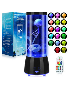 Lámpara de Medusas LED Eadaiylon 17 Colores 4 Modos 27.4cm