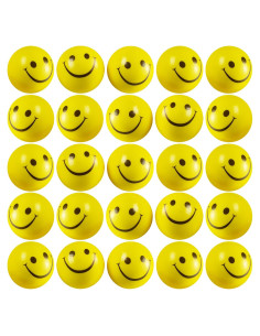 Bolas de Estrés Amarillas 5 cm Bedwina - 24 Pcs a Granel