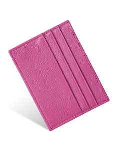 Billetera de Cuero URAQT Minimalista con Bloqueo RFID 6 Tarjetas