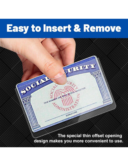 Paquete de 10 fundas protectoras Liemand para tarjetas 9.65x5.89cm