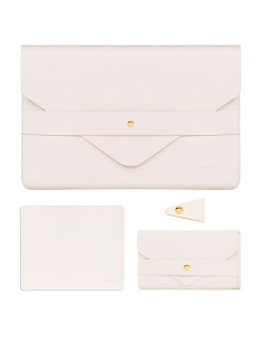 Funda para Laptop MOSISO Beige 13-14" con Alfombrilla y Organizador