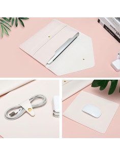 Funda para Laptop MOSISO Beige 13-14" con Alfombrilla y Organizador 2
