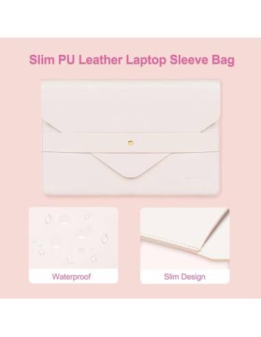 Funda para Laptop MOSISO Beige 13-14" con Alfombrilla y Organizador