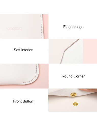 Funda para Laptop MOSISO Beige 13-14" con Alfombrilla y Organizador