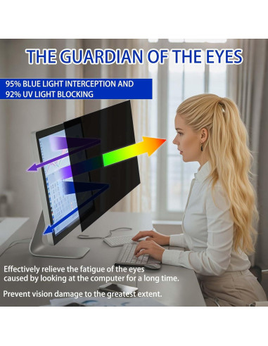 Pantalla de Privacidad 27" Ceydebne Antirreflejo Luz Azul
