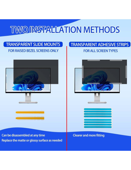 Pantalla de Privacidad 27" Ceydebne Antirreflejo Luz Azul