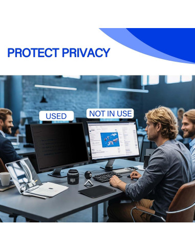 Pantalla de Privacidad 27" Ceydebne Antirreflejo Luz Azul