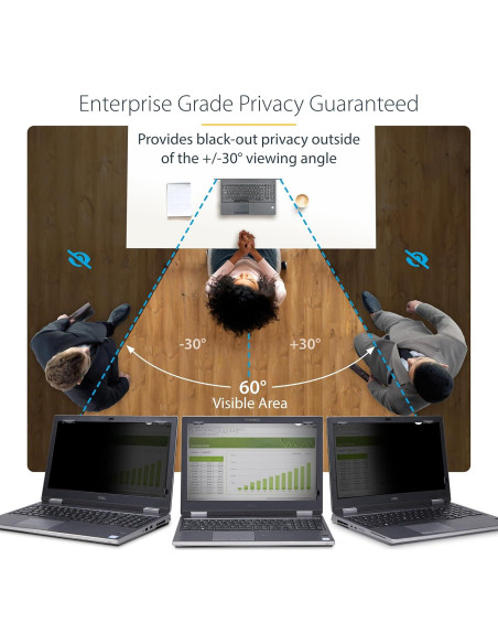 Filtro de Pantalla de Privacidad StarTech 16" 16:10 Antirreflejo Filtro de Pantalla de Privacidad StarTech 16" 16:10 Antirreflejo