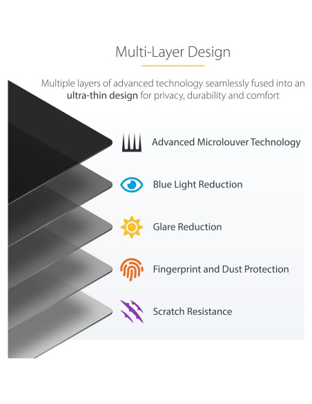 Filtro de Pantalla de Privacidad StarTech 16" 16:10 Antirreflejo Filtro de Pantalla de Privacidad StarTech 16" 16:10 Antirreflejo