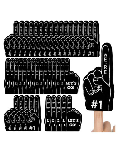 Dedos de Espuma Mini Sinmoe 48 Piezas para Eventos Deportivos