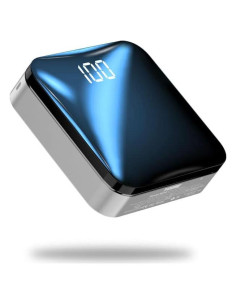 Power Bank T-CORE 10000mAh Cargador Rápido Plata Compacto