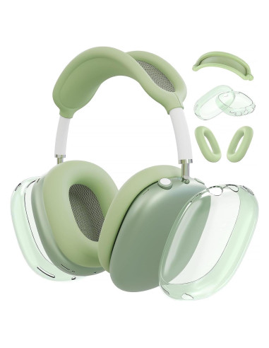 Funda 3 en 1 para AirPods Max MOLOPPO Verde - Silicona y TPU