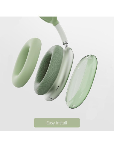Funda 3 en 1 para AirPods Max MOLOPPO Verde - Silicona y TPU