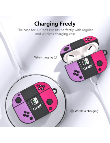 Funda Silicona KOREDA para AirPods Pro 1ra/2da Gen - Diseño Switch