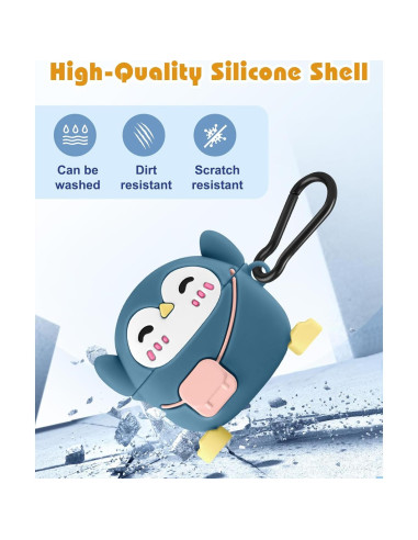 Funda Silicona Pingüino Boaretiu para AirPods 4ta 2024