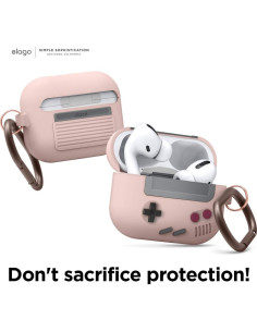 Estuche de Silicona elago AW5 para AirPods Pro - Rosa Arena 2