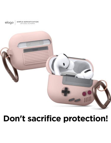 Estuche de Silicona elago AW5 para AirPods Pro - Rosa Arena