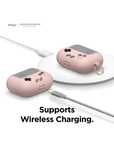Estuche de Silicona elago AW5 para AirPods Pro - Rosa Arena